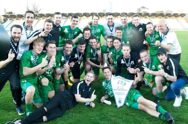 The 2015 NPL Victoria Championship-winning team lead by Bentleigh Greens Head Coach John Anastasiadis.