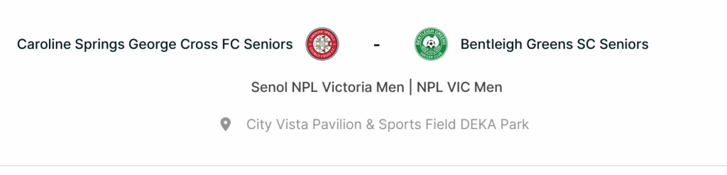 NPLMen Seniors Round1